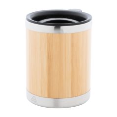   Cana termos, 300 ml, 2502E16289, Everestus, ⌀80 x 105 mm, Bambus, Otel, Natur, Argintiu