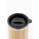Cana termos, 300 ml, 2502E16289, Everestus, ⌀80 x 105 mm, Bambus, Otel, Natur, Argintiu