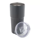 Cana termos, 600 ml, 2502E16377, Everestus, ⌀87 x 176 mm, Otel, ABS, Gri dark