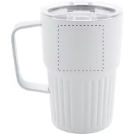   Cana termos, 470 ml, 2502E16374, Everestus, ⌀86 x 130 mm, Otel, ABS, Alb