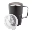 Cana termos, 470 ml, 2502E16371, Everestus, ⌀86 x 130 mm, Otel, ABS, Negru