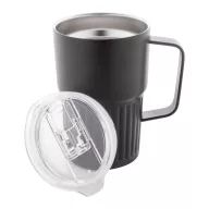   Cana termos, 470 ml, 2502E16371, Everestus, ⌀86 x 130 mm, Otel, ABS, Negru