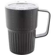   Cana termos, 470 ml, 2502E16371, Everestus, ⌀86 x 130 mm, Otel, ABS, Negru