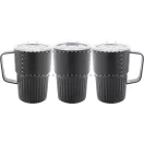 Cana termos, 470 ml, 2502E16371, Everestus, ⌀86 x 130 mm, Otel, ABS, Negru