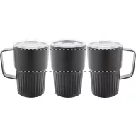   Cana termos, 470 ml, 2502E16371, Everestus, ⌀86 x 130 mm, Otel, ABS, Negru