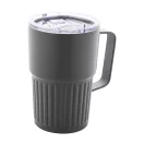 Cana termos, 470 ml, 2502E16373, Everestus, ⌀86 x 130 mm, Otel, ABS, Gri dark