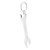 Breloc cu desfacator, 2502E15129, Everestus, 24 x 98 x 3 mm, Metal, Argintiu