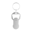 Breloc cu desfacator, 2502E15094, Everestus, 31 x 61 x 2 mm, Aluminiu, Argintiu