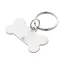 Ecuson pentru caine, 2502E15239, Everestus, 45 x 25 x 1 mm, Otel, Argintiu