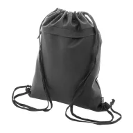   Saculet cu snur, 2502E14920, Everestus, 330 x 420 mm, Poliester, Poliuretan, Negru