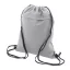 Saculet cu snur, 2502E14923, Everestus, 330 x 420 mm, Poliester, Poliuretan, Gri