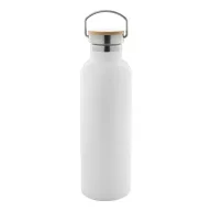   Termos 750 ml, 2509E17867, Everestus, Ø75x260 mm, Otel, Bambus, Alb