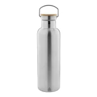   Termos 750 ml, 2509E17866, Everestus, Ø75x260 mm, Otel, Bambus, Argintiu