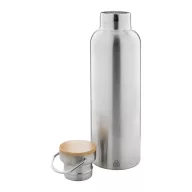   Termos 750 ml, 2509E17866, Everestus, Ø75x260 mm, Otel, Bambus, Argintiu