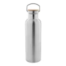 Termos 750 ml, 2509E17866, Everestus, Ø75x260 mm, Otel, Bambus, Argintiu