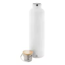 Termos 1000 ml, 2509E17869, Everestus, Ø80x320 mm, Otel, Bambus, Alb