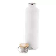   Termos 1000 ml, 2509E17869, Everestus, Ø80x320 mm, Otel, Bambus, Alb