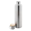 Termos 1000 ml, 2509E17868, Everestus, Ø80x320 mm, Otel, Bambus, Argintiu