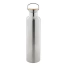 Termos 1000 ml, 2509E17868, Everestus, Ø80x320 mm, Otel, Bambus, Argintiu