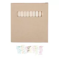   Set 12 creioane, 90×90×9 mm, Everestus, 20FEB3916, Lemn, Natur