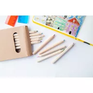   Set 12 creioane, 90×90×9 mm, Everestus, 20FEB3916, Lemn, Natur