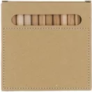 Set 12 creioane, 90×90×9 mm, Everestus, 20FEB3916, Lemn, Natur