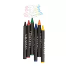 Set 6 creioane, 50×90×9 mm, Everestus, 20FEB3917, Hartie, Negru, Bej