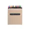 Set 12 creioane, 100×90×9 mm, Everestus, 20FEB3920, Hartie, Negru, Bej