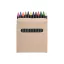 Set 12 creioane, 100×90×9 mm, Everestus, 20FEB3920, Hartie, Negru, Bej
