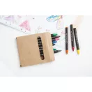 Set 12 creioane, 100×90×9 mm, Everestus, 20FEB3920, Hartie, Negru, Bej