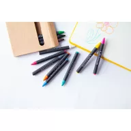   Set 12 creioane, 100×90×9 mm, Everestus, 20FEB3920, Hartie, Negru, Bej