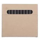 Set 12 creioane, 100×90×9 mm, Everestus, 20FEB3920, Hartie, Negru, Bej