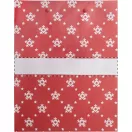Punga mare de cadou cu design de Craciun, 2401E17644, Everestus, 260x330x120 mm, Hartie, Rosu, Alb