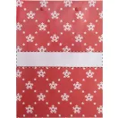 Punga mica de cadou cu design de Craciun, 2401E17645, Everestus, 170x230x90 mm, Hartie, Rosu, Alb
