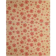   Punga mare de cadou cu design de Craciun, 2401E17523, Everestus, 260x330x120 mm, Hartie, Natur, Rosu