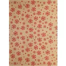 Punga mica de cadou cu design de Craciun, 2401E17524, Everestus, 170x230x90 mm, Hartie, Natur, Rosu