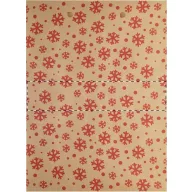   Punga mica de cadou cu design de Craciun, 2401E17524, Everestus, 170x230x90 mm, Hartie, Natur, Rosu