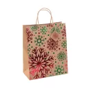 Punga mare de cadou cu design de Craciun, 2401E17656, Everestus, 265x330x135 mm, Hartie, Multicolor