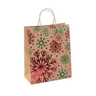  Punga mare de cadou cu design de Craciun, 2401E17656, Everestus, 265x330x135 mm, Hartie, Multicolor