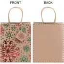 Punga mica de cadou cu design de Craciun, 2401E17657, Everestus, 180x230x105 mm, Hartie, Multicolor