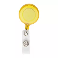   Pass holder, ø30×15 mm, Everestus, 20FEB3379, Plastic, Galben