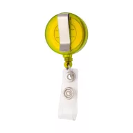   Pass holder, ø30×15 mm, Everestus, 20FEB3379, Plastic, Galben