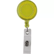   Pass holder, ø30×15 mm, Everestus, 20FEB3379, Plastic, Galben