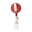 Pass holder, ø30×15 mm, Everestus, 20FEB3375, Plastic, Rosu