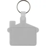   Breloc casa, 58×57 mm, Everestus, 20FEB6753, Plastic, Metal, Alb
