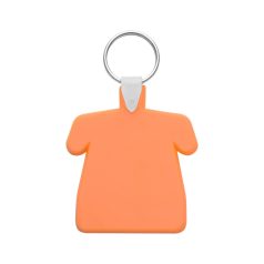   Breloc cu forma de tricou, 2401E17686, Everestus, 64x56 mm, Plastic, Metal, Portocaliu
