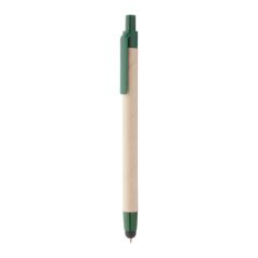   Pix touchscreen, ø8×138 mm, Everestus, 20FEB16642, Hartie reciclata, Plastic, Natur, Verde