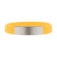   Wristband, 202×12×3 mm, Everestus, 20FEB5497, Silicon, Aluminiu, Galben