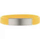 Wristband, 202×12×3 mm, Everestus, 20FEB5497, Silicon, Aluminiu, Galben