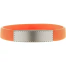 Wristband, 202×12×3 mm, Everestus, 20FEB5493, Silicon, Aluminiu, Portocaliu